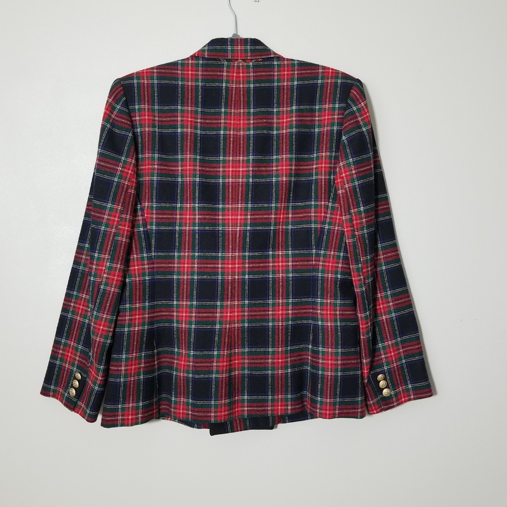 PENDLETON VTG Red Green Blue Tartan Wool Blazer - Picture 2 of 7